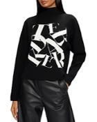 Ted Baker Mock Neck Graphic Sweater