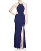 Avery G Beaded Illusion Gown