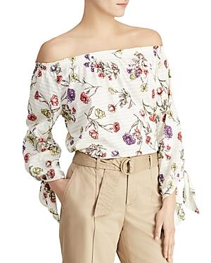 Lauren Ralph Lauren Off-the-shoulder Floral-print Top