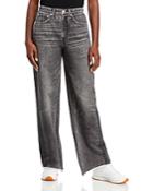 Rag & Bone Miramar Stretch Waist High Rise Wide Leg Jeans In Bridle Trail