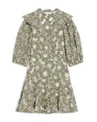 Sandro Audrey Embroidered Cotton Lace Dress