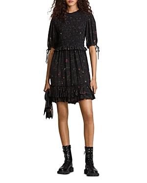 Allsaints Jaya Heligan Smocked Dress