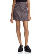 Maje Jiberty Tweed A-line Skirt