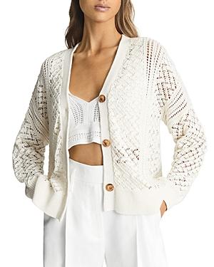 Reiss Laila Pointelle Cardigan