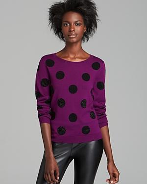 Alice + Olivia Sweater - Celyn Sequin Polka Dot