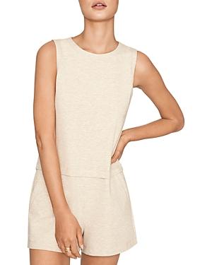 B New York French Terry Sleeveless Romper