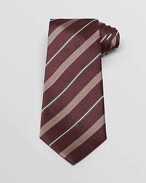 Armani Collezioni Woven Contrast Stripe Classic Tie