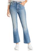 Mother The Hustler High-rise Frayed-hem Ankle Jeans In We All Scream