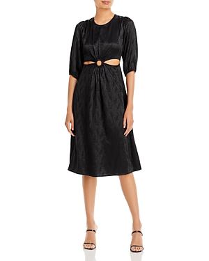 Aqua Cutout O Ring Midriff Dress - 100% Exclusive