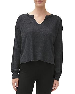 Michael Stars Delia Thermal Split Neck Top