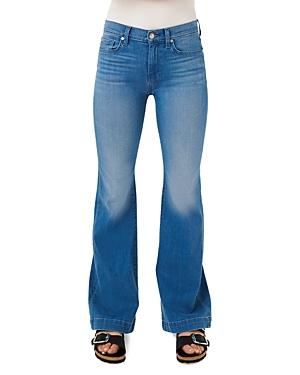 7 For All Mankind Dojo Flare Leg Jeans In Surf Blue