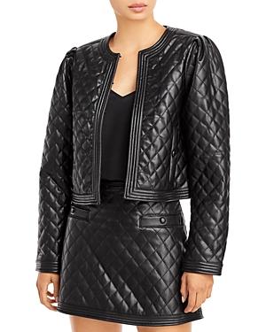 Aqua X Scout The City Faux Leather Quilted Jacket - 100% Exclusive