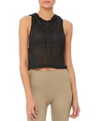 Alo Yoga Arrow Cropped Hooded Tank