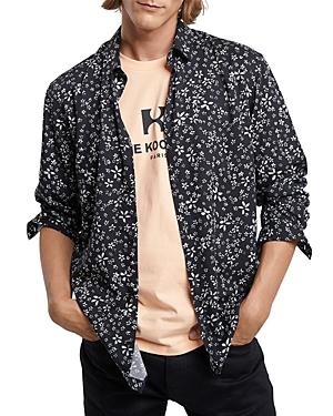 The Kooples Floral Print Regular Fit Button Down Shirt