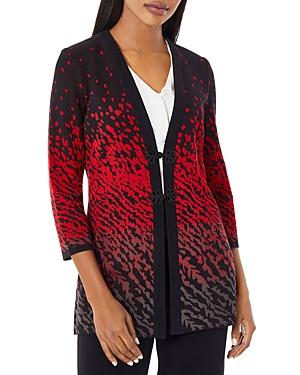 Misook Ombre Jacquard Cardigan