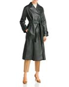 Boss Solasa Leather Trench Coat