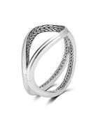 John Hardy Sterling Silver Classic Chain Hinged Cuff