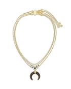Kendra Scott Gemma Gemstone Horn Convertible Layered Pendant Necklace, 20.5