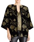 Lauren Ralph Lauren Metallic Velvet Kimono Jacket
