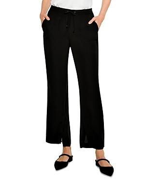 Nic+zoe Petites Matte Satin Split Leg Pants