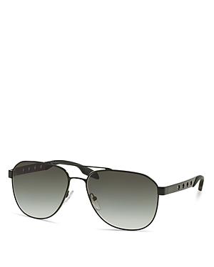 Prada Men's Punched Aviator Sunglasses, 60mm