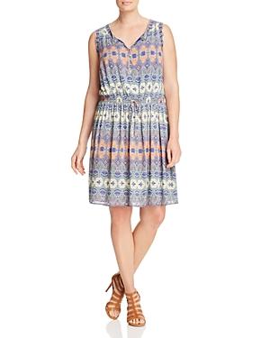 Lucky Brand Plus Stained Glass Print Dress