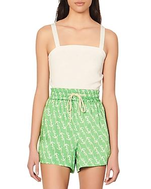 Sandro Voilier Square Neck Tank Top
