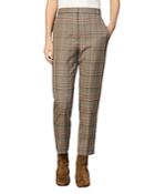 Sandro Stainy Plaid Tapered Ankle-length Pants