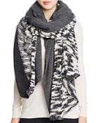 Donni Charm Combo Flat & Chunky Knit Scarf