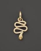 Temple St. Clair 18k Gold Slithering Serpent Pendant With Diamond Pave, 0.485 Ct. T.w.