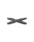 Michael Kors Nesting Ring In Black Ruthenium-plated Sterling Silver