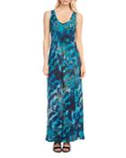 Karen Kane Feather Tie Dye Maxi Dress