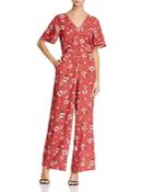 Band Of Gypsies Poppy Floral Jumpsuit