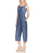 Vince Camuto Sleeveless Cropped Denim Jumpsuit