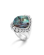 Lagos Sterling Silver Maya Doublet Dome Ring With Abalone