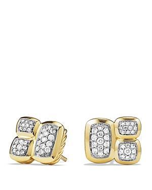 David Yurman Confetti Stud Earrings With Diamonds In Gold