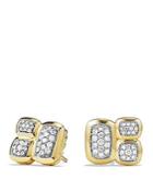 David Yurman Confetti Stud Earrings With Diamonds In Gold