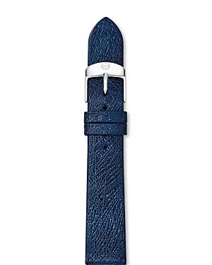 Michele Navy Bark Leather Watch Strap, 16mm - 100% Bloomingdale's Exclusive