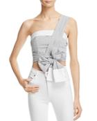 Kendall And Kylie One Shoulder Wrap Crop Top