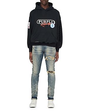 Purple Brand Slim Fit Jeans In Bandana Patch Pocket