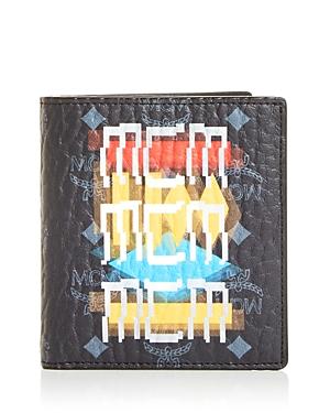 Mcm Geo Graffiti Bifold Wallet