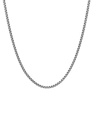 David Yurman Sterling Silver Small Double Box Chain Necklace, 26