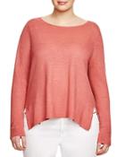 Eileen Fisher Plus Knitted Organic Linen Top