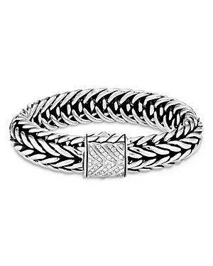 John Hardy Sterling Silver Classic Chain Kami Diamond Medium Chain Link Bracelet