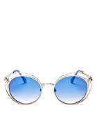 Roberto Cavalli Cascina Round Sunglasses, 55mm