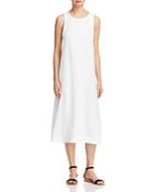 Eileen Fisher Petites Sleeveless Organic Linen Dress