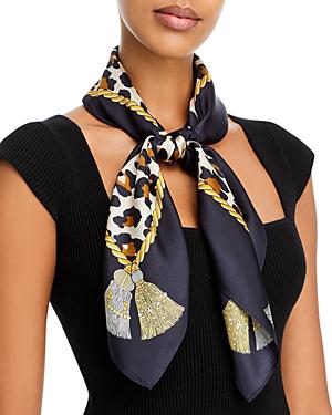 Echo Printed Silk Square Scarf