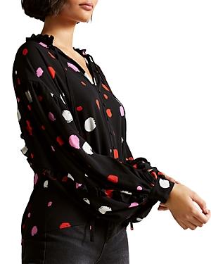 Ted Baker Sunrai Spot Print Blouse