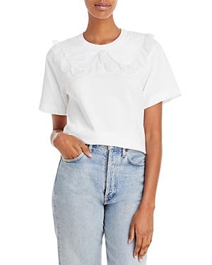 See By Chloe Lace Trim Collar Top