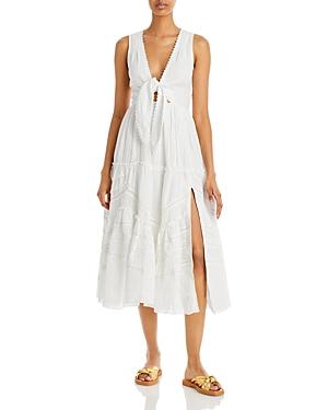 Hemant And Nandita Lace Trim Midi Dress